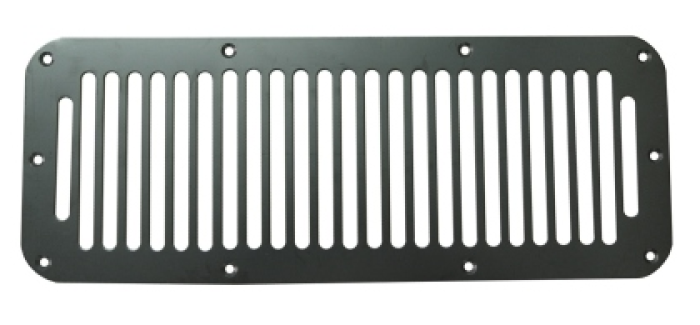11206.01 Rugged Ridge (Cowl Vent Cover, Black; 76-95)