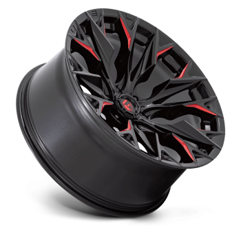 D82322008447 Fuel (Wheel Fuel D823 Flame 22X10 6X139.7 -18 mm Gloss Black Milled With Candy Red)