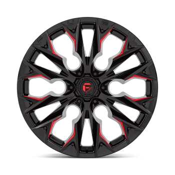 D82322008447 Fuel (Wheel Fuel D823 Flame 22X10 6X139.7 -18 mm Gloss Black Milled With Candy Red)