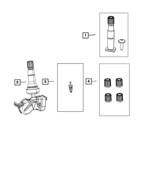 68313387AC Mopar (TIRE PRESSURE MONITORING SYSTEM (TPMS) SENSOR)