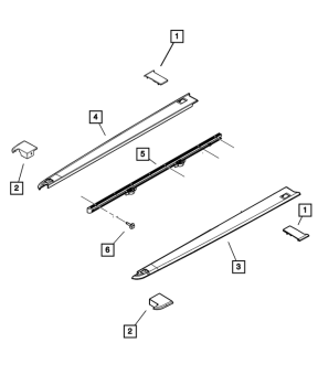68375099AA Mopar (CAP, BED RAIL LH)