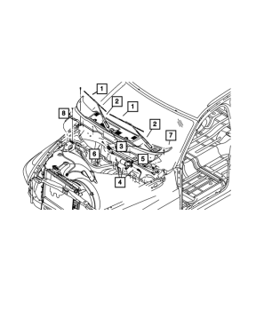 55372141AL Mopar (MOTOR & LINKAGE, W/S WIPER)