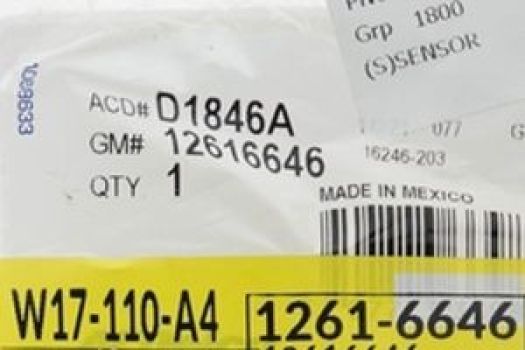 12677836 GM (OIL PRESSURE SENDER / SWITCH)