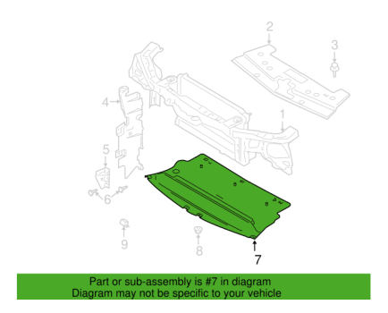 WM280509 Wmax (Cover Plate Under Bumper)