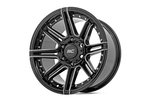 88201017 Rough Country (88 Series Wheel One-Piece | Gloss Black | 20x10 | 6x135 | -19mm)