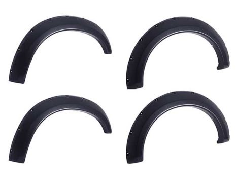 792654RI Egr Usa (FENDER FLARE; REDI-FIT; 2 INCH TIRE COVERAGE; LIGHTLY TEXTURED BLACK; ABS PLASTIC; SET OF 4)