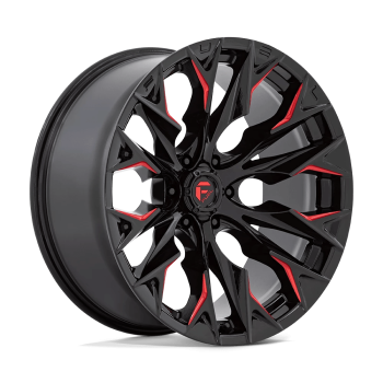 D82322008447 Fuel (Wheel Fuel D823 Flame 22X10 6X139.7 -18 mm Gloss Black Milled With Candy Red)
