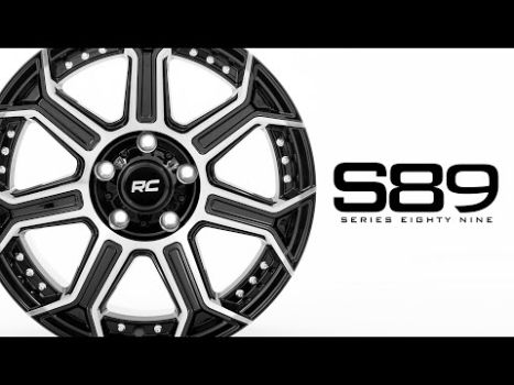 89201017 Rough Country (89 Series Wheel One-Piece | Black Machined Gun Metal | 20x10 | 6x135 | -19mm)