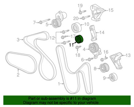 12606032 GM (Drive Belt Idler Pulley)