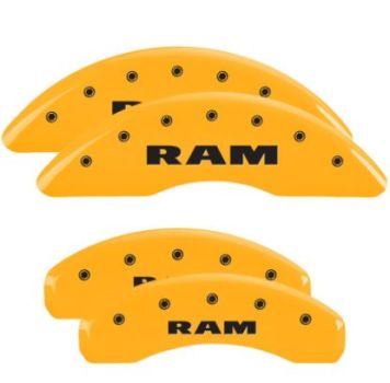 55006SRAMYL Mgp Caliper Covers (Copripinza in alluminio giallo logo RAM anteriori e posteriori)