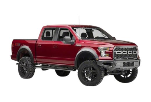 OTDR150097 Off Trucks (Lokasuojat Raptor Style LED oranssilla Ford F-150 2015-2017 (Laajennus 6 cm))