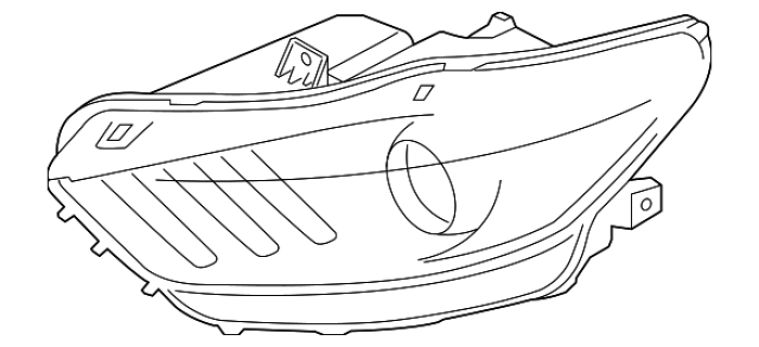 JR3Z13008A Ford (Headlamp Assembly - Passenger Side (Right))