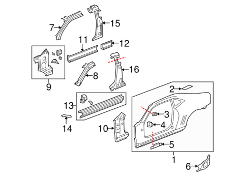 19370675 GM (Panel - Driver Side (Left))