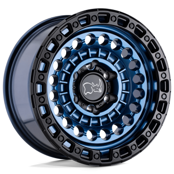 2095STN128165U25 Black Rhino (Sentinel 20X9,5 8X165,1 12 mm Blu cobalto con anello nero)