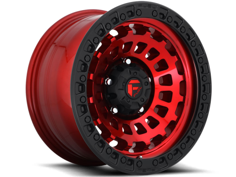 D63218908945 Fuel (Wheel Fuel D632 Zephyr 18X9 6X135 -12 mm Candy Red Black Bead Ring)