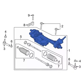 HR3Z3504P Ford (STEERING GEAR)