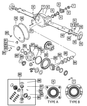 5072506AA Mopar (BEARING KIT DIFFERENTIAL SIDE)