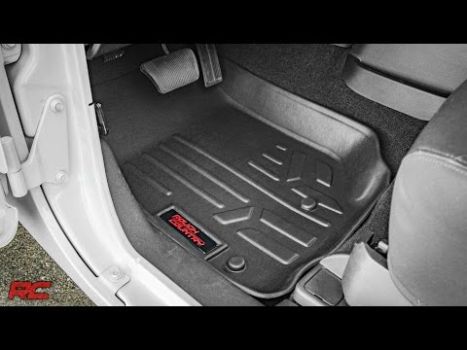 M-60200 Rough Country (HEAVY DUTY FLOOR MATS [FRONT] - (97-06 JEEP WRANGLER TJ))