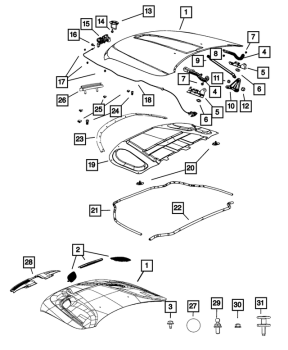 55369453AF Mopar (HOOD)
