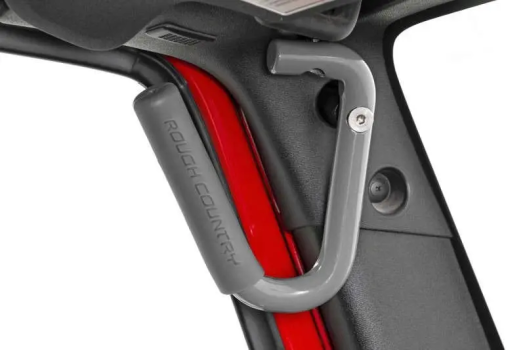 6501GRAY Rough Country (Front Solid Steel Grab Handle - Gray)