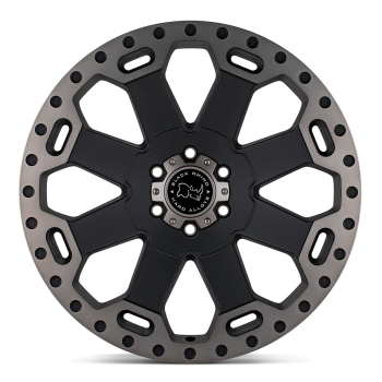 1780WAR526130M84 Black Rhino (BR WARLORD 17X8 6X130 +52 84 M-BLK DDT)