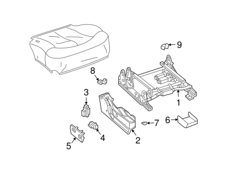 12473558 GM (SWITCH,D/SEAT LUMBAR CONT)