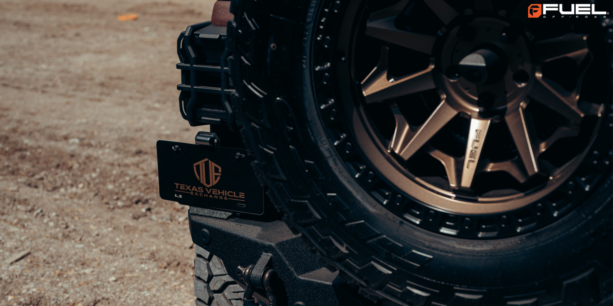Jeep Wralgler JL cu jante Fuel Covert Bronze de 20 inch