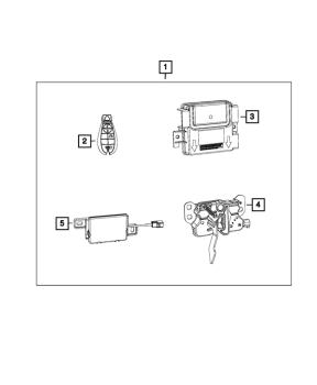 68508721AA Mopar (TRANSMITT, INTEGRATED KEY FOB)