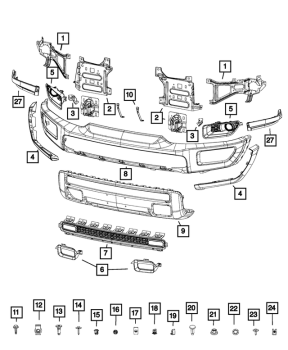 68271516AA Mopar (BUMPER BRACKET)