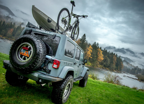 Porta biciclette Quadratec da Ruota di Scorta – Jeep Wrangler JK