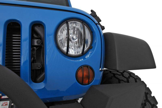 5680 Smittybilt (FRONT EURO LIGHT GUARDS STEEL BLACK SMITTYBILT)