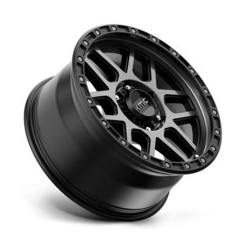 KM54489064418 KMC Wheels (KM544 Mesa 18X9 6X114.3 18mm Satin Black With Gray Tint)