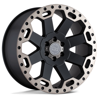 1780WAR526130M84 Black Rhino (BR WARLORD 17X8 6X130 +52 84 M-BLK DDT)
