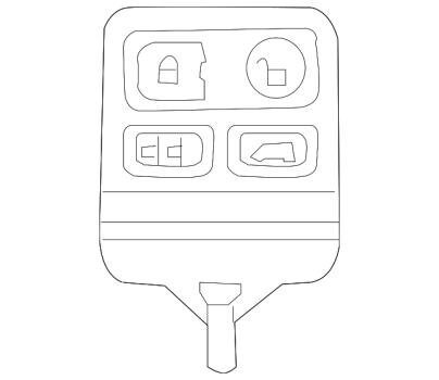 8S4Z15K601A Ford (KEYLESS ENTRY REMOTE)