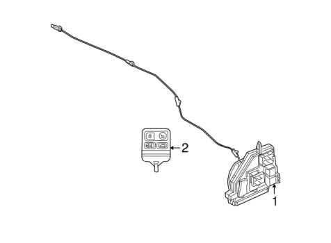 8S4Z15K601A Ford (KEYLESS ENTRY REMOTE)