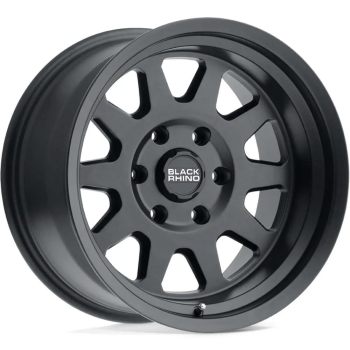 1785SDM006140M12A Black Rhino (Cerchio Black Rhino Stadium 17X8.5 Nero opaco 17X8.5 0 Offset)