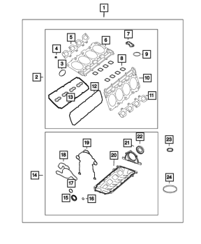 68417512AB Mopar (ENGINE KIT GASKET SET)