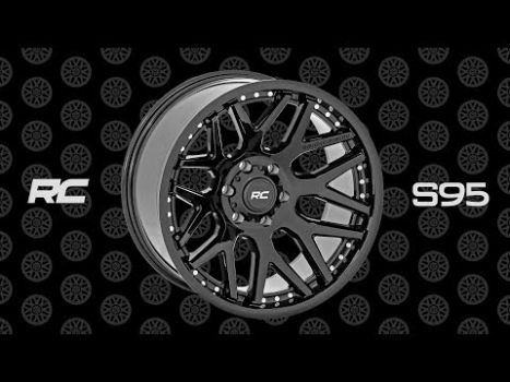 95221017 Rough Country (95 Series Wheel One-Piece | Gloss Black | 22x10 | 6x135 | -19mm)