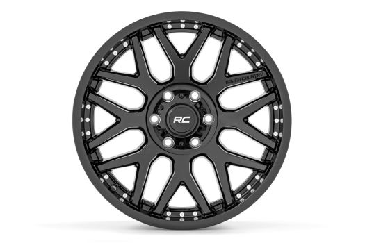 95221017 Rough Country (95 Series Wheel One-Piece | Gloss Black | 22x10 | 6x135 | -19mm)