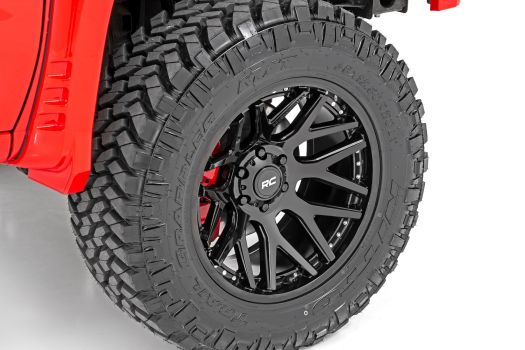 95221017 Rough Country (95 Series Wheel One-Piece | Gloss Black | 22x10 | 6x135 | -19mm)
