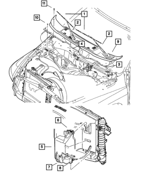 55077100AE Mopar (BLADE WINDSHIELD WIPER)