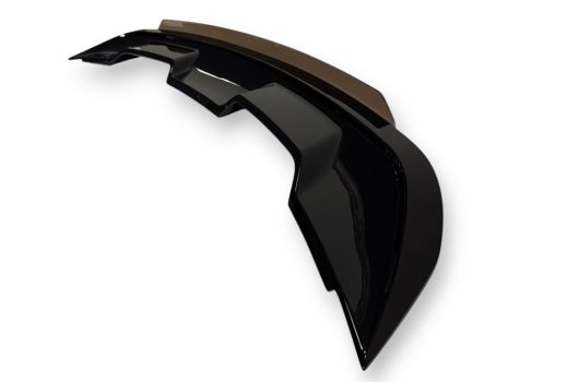 WM677921 Wmax (Spoiler Posteriore GT500 Style Gurney Klappe Nero Lucido)