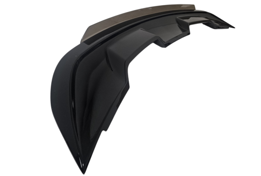 WM677921 Wmax (Spoiler Posteriore GT500 Style Gurney Klappe Nero Lucido)