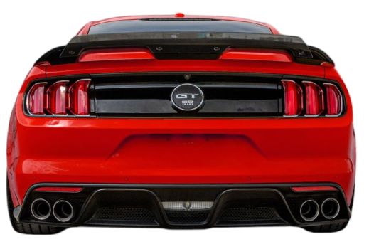 WM677921 Wmax (Spoiler Posteriore GT500 Style Gurney Klappe Nero Lucido)