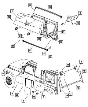 4589609AA Mopar (GAS CYLINDER, LIFTGATE GLASS)