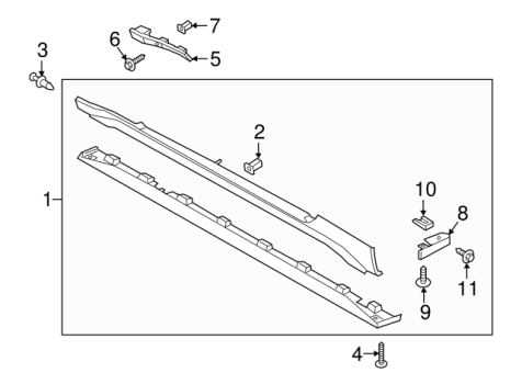 FR3Z6310176AA Ford (MOULDING)