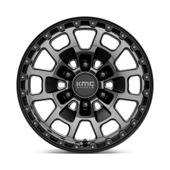 KM71878568418 KMC Wheels (ALLOY WHEEL KM718 SUMMIT SATIN BLACK W/ GRAY TINT KMC)