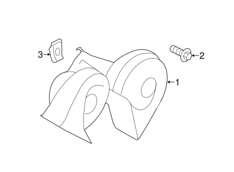 FR3Z13832G Ford (HORN ASY)