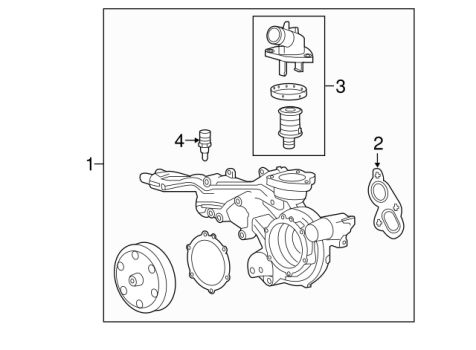 12674639 GM (OUTLET ASM-W/PMP (W/THERM))