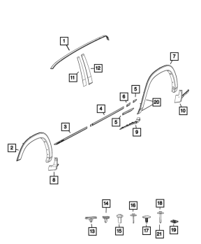 68275917AA Mopar (Box Side Spat, Left)